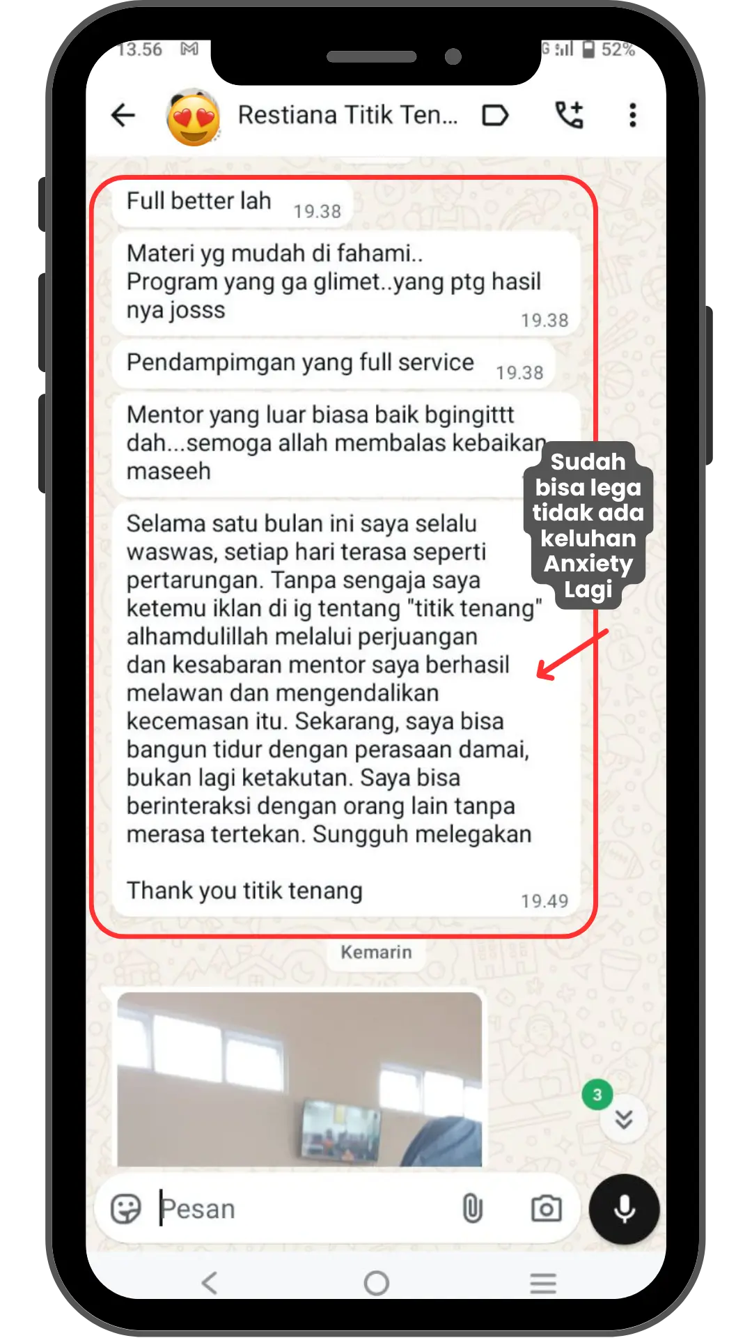 Testimoni peserta Titik Tenang 4